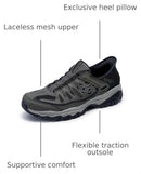237563WW SKECHERS MEN'S AFTERBURN M. FIT RIDGEBURN HANDS FREE BROWN SIZE 10.5 XW - Like New
