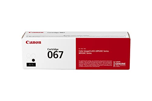 Canon Genuine 067 Black Toner Cartridge Compatible with Canon Laser Printers - Brand New