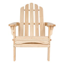 SHINE COMPANY TRADITIONAL CEDAR WOOD FOLDING ADIRONDACK CHAIR IN - BEIGE - Brand New