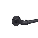 Industrial Curtain Rod, Black (Black, 48" to 86") - Brand New