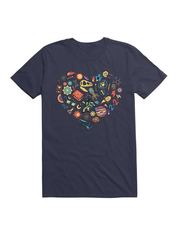 BELLA CANVAS LOVE SCIENCE T-SHIRT - SIZE: WOMEN 3XL - NAVY - Like New