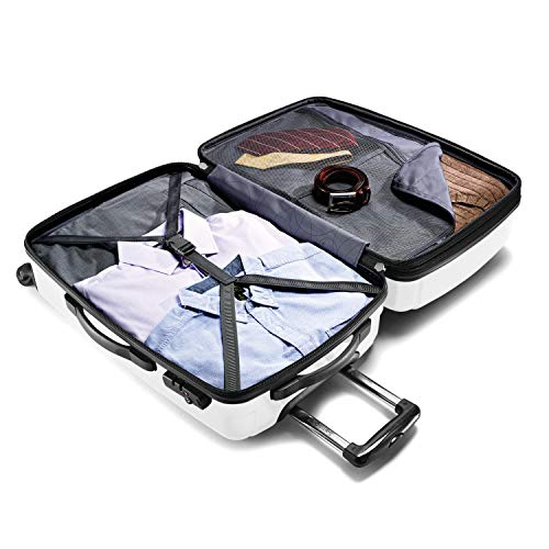 SAMSONITE WINFIELD 2 HARDSIDE EXPANDABLE LUGGAGE SPINNER WHEELS- BRUSHED WHITE - Like New
