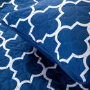 LINNUO HOURSE Home Blue King Size Quilt Sets 5 Pieces H61A-B0CJRGGLPL - Blue - Brand New