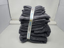 WICKER PARK 100-PERCENT ZERO TWIST 550 GSM 12-PIECE TOWEL COTTON - CHARCOAL GRAY - Brand New