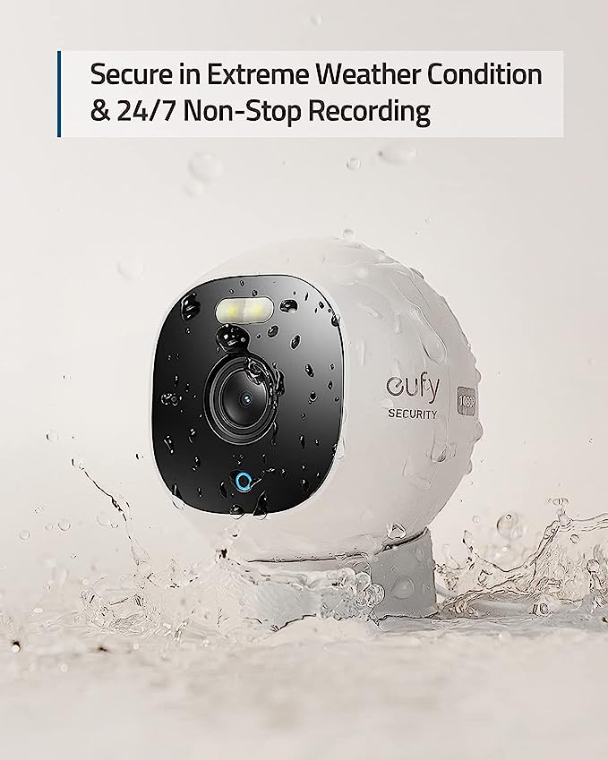 Eufy Security Outdoor E210 All-in-One 1080p Security Camera T8442X - White - Like New