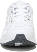 VIONIC 23WALK LEATHER TEXTILE WOMEN'S LOW TOP WIDE WIDTH - SIZE: 7.5W - WHITE - Like New