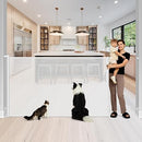 STCOCKIS 48" EXTRA TALL PET GATE - WHITE - Like New