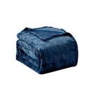 Amrani Bedcover Embossed Blanket, Soft Premium Microplush, Queen, Navy - Brand New