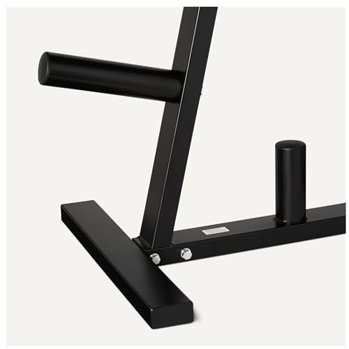 AMAZON BASICS WEIGHT PLATE TREE RACK 300 LBS - BLACK - Like New