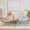 CARLSON THE POTABLE PUP PET BED FOR HOME OR ON THE GO 47" BY 47" - GRAY - Like New