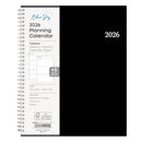 BLUE SKY MONTHLY PLANNER 2026 8-1/2" X 11" ENTERPRISE 111288 - BLACK - Brand New