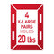 Command 20 Lb XL Heavyweight Picture Hanging Strips 17217-8ES - White - Brand New