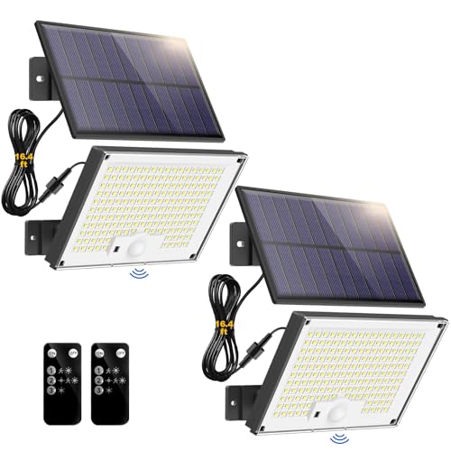 Solar Lights for Outside, 172LED 3Modes Split Motion Sensor - Scratch & Dent