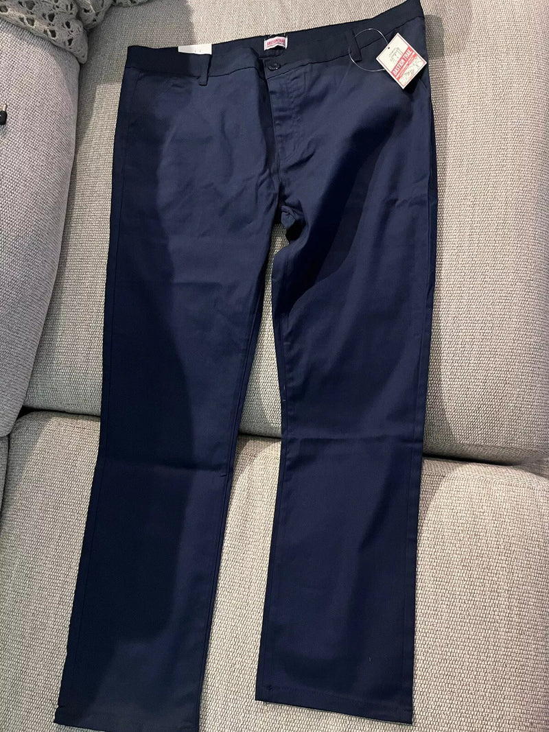 BASTION TRAIL MENS CHINO 4 WAY STRETCH PANTS - SIZE: MEN 40X31 - NAVY - Like New