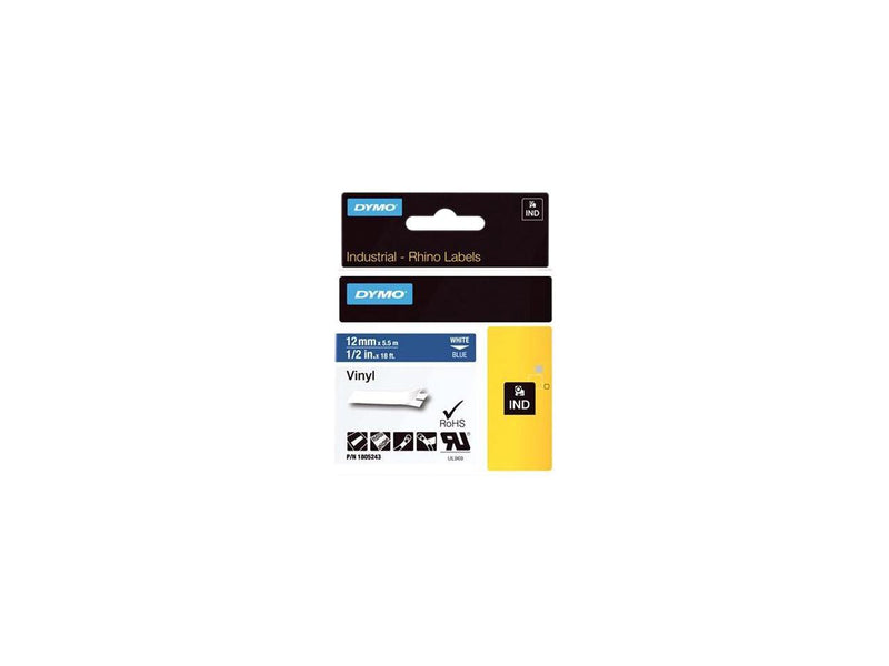 DYMO IND Vinyl Labels 1/2"