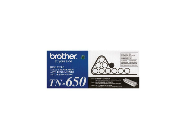 Brother TN650 High Yield Toner Cartridge - Black