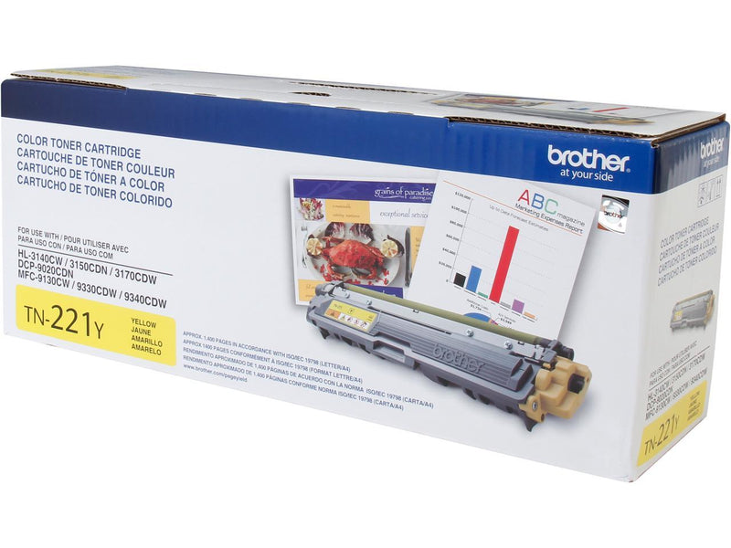 Brother TN221Y Toner Cartridge - Yellow