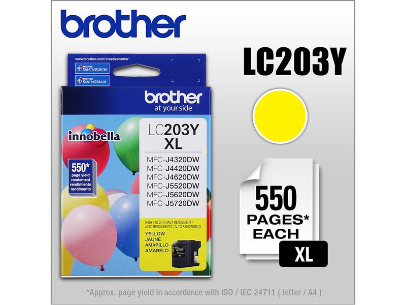 Brother LC203Y High Yield Innobella Ink Cartridge - Yellow