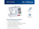 Brother LB5500M Marvel 2-in-1 Combo Sewing & Embroidery Machine