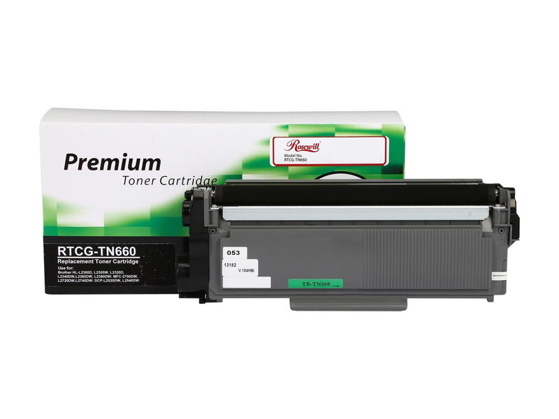 Rosewill RTCG-TN660 Economy Compatible Toner Cartridge (Replaces Brother TN-660,