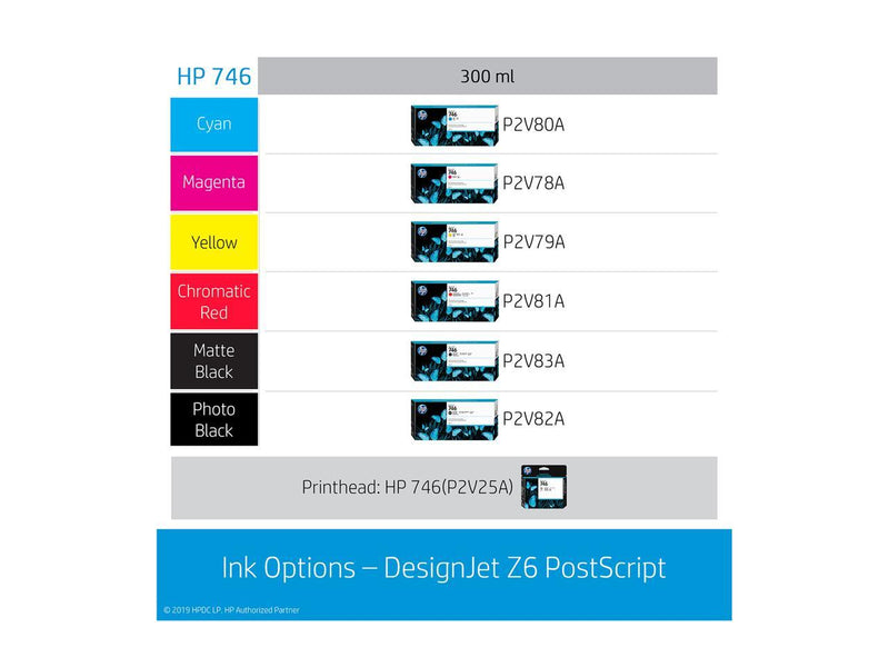 HP Designjet Z6 24 Inch 2400 x 1200 dpi Color Print Quality Ethernet (RJ-45) /