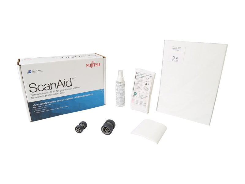 Fujitsu CG01000-524801 ScanAid Cleaning Kit for Fujitsu fi-6140 Scanner