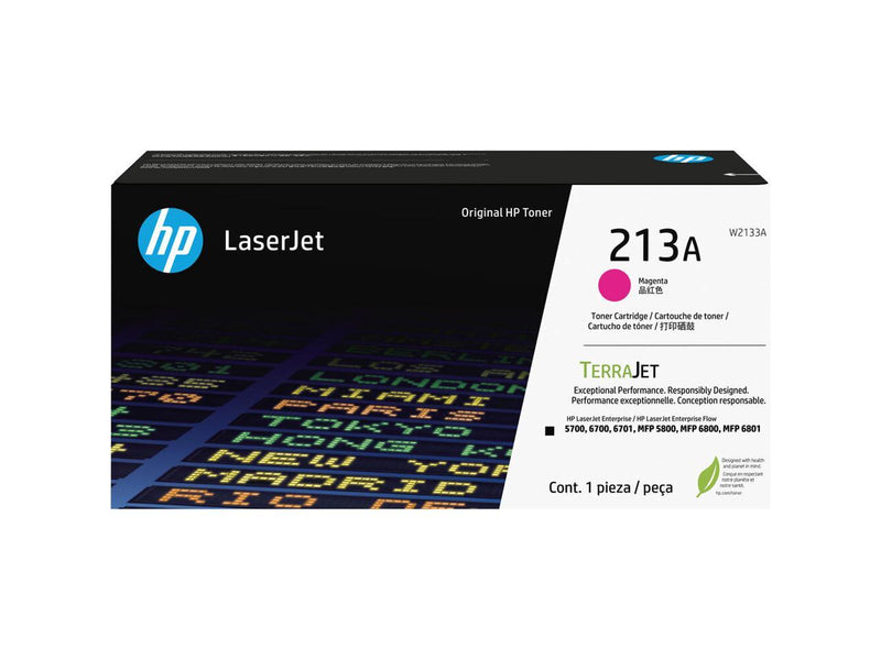 HP 213A TerraJet LaserJet Toner Cartridge - Magenta  W2133A