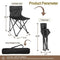 YSSOA FNCHARCAMP Portable Folding Camping Chair Adult Carry Bag - Black - Like New