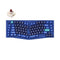 KEYCHRON Q10 WIRED CUSTOM MECHANICAL KEYBOARD KNOB 75% ALICE - NAVY BLUE - Like New