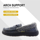 SKABIU MENS MOCCASIN SLIPPERS HOUSE SHOES MEMORY FOAM GREY SIZE 11 - Like New