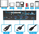 Kingwin USB 3.0 Card Reader Hub 1 USB 3.1 Port KW525-3U3CR - BLACK - Like New