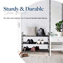 Titan Mall 3 tier Shoe Rack Metal Shoe Racks for Closets Shoe Organizer - Like New