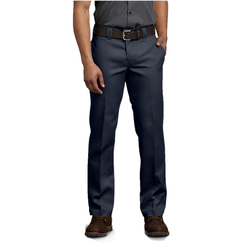 D873FBLK DICKIES MENS 873 SLIM FIT WORK PANTS MEN 38X30 BLACK - NEW - Brand New