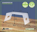 AdirHome Acrylic Monitor Stand Clear Laptop Riser for Desk B07T1DWMMJ - Clear - Brand New