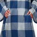 FOCO Indianapolis Colts NFL Buffalo Plaid Oversized Wearable Throw Blanket - Brand New