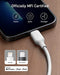 ANKER POWERLINE III LIGHTING TO USB-C CABLES (6FT) A8833 - WHITE - Like New