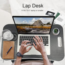 Lap Desk for Laptop Portable Bed Table with Cup Holder Up To 15.6" - Black - Brand New