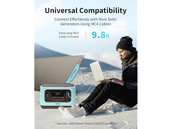 RAYOVAC SUN SNARE 200-WATT FOLDABLE SOLAR PANEL - BLACK/BLUE - Like New