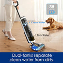 TINECO FLOOR ONE S3 CORDLESS HARDWOOD FLOORS CLEANER WET DRY FW0501B0CA - WHITE - Like New