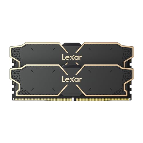 LEXAR 32GB (2X16GB) THOR OC DDR5 6000MT/S CL32 1.35V DESKTOP MEMORY - BLACK - Like New