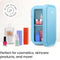 ICEMAN PORTABLE MINI FRIDGE, COOLER, AC/DC CAR PLUG-COMPATIBLE 8 CAN - BLUE - Like New