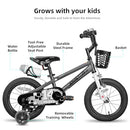 JOYSTAR PLUTO KIDS BIKE WITH TRAINING WHEELS FOR 16 INCH BIKE - GRAY - Like New