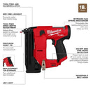 MILWAUKEE ELECTRIC - M12 FUEL 18 GAUGE COMPACT BRAD NAILER (TOOL ONLY) RED - Like New