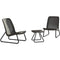 KETER 17197637 RIO 2 SEATER RATTAN OUTDOOR PATIO GARDEN FURNITURE SET - GRAPHITE - Like New
