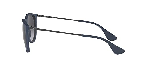 RAY BAN WOMEN'S Rb4171 Erika Round Sunglasses Rubble Blue Frame - Like New