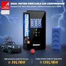 OEAEAR DUAL MOTOR TIRE INFLATOR PORTABLE AIR COMPRESSOR ,6000MAH ,150PSI - BLACK - Like New