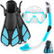 ZEEPORTE SNORKEL SET TRAVEL SIZE SNORKELING ADULTS PANORAMIC - Scratch & Dent