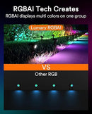 Lumary 56Ft Smart Landscape Lights Waterproof 6 Pack Low Voltage GI56A-1 - BLACK - Like New