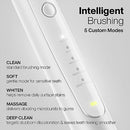 AQUASONIC ELITE ULTRA-WHITENING TOOTHBRUSH ADA 8 PROFLEX BRUSH - WHITE - Like New