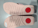 FITFLOP WOMEN LULU RUBBER-STUD LEATHER CROSS SLIDES - SIZE: WOMEN 8 - PINK SALT - Like New